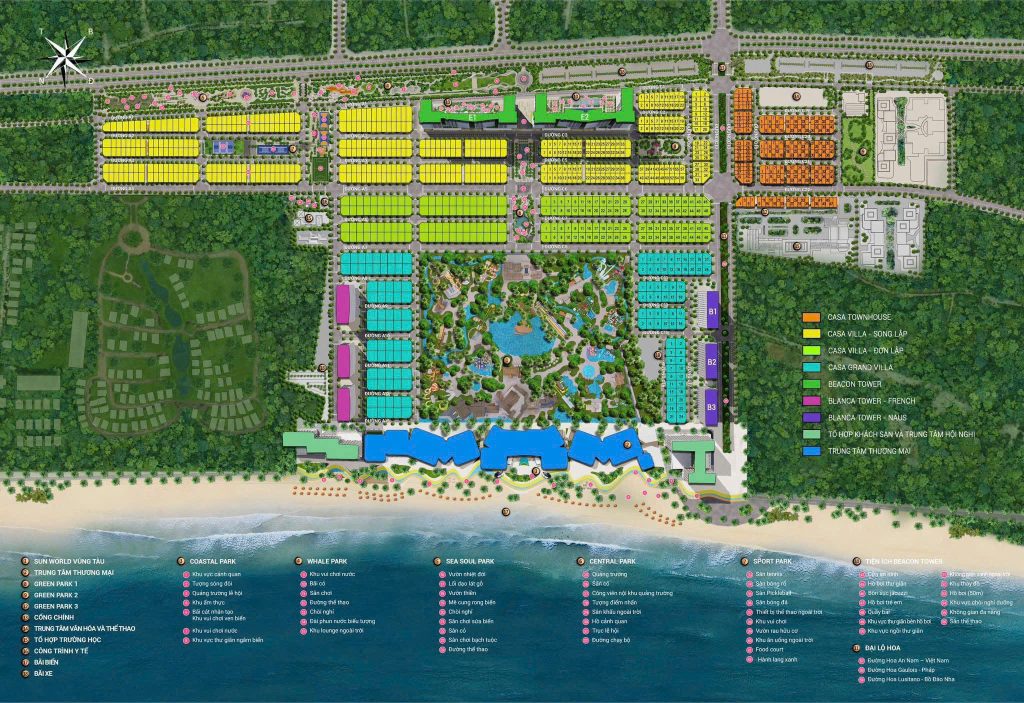 Mặt bằng chi tiết Blanca City Vũng Tàu