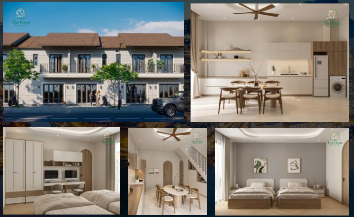 Liên kế vườn tại The Oasis Riverside