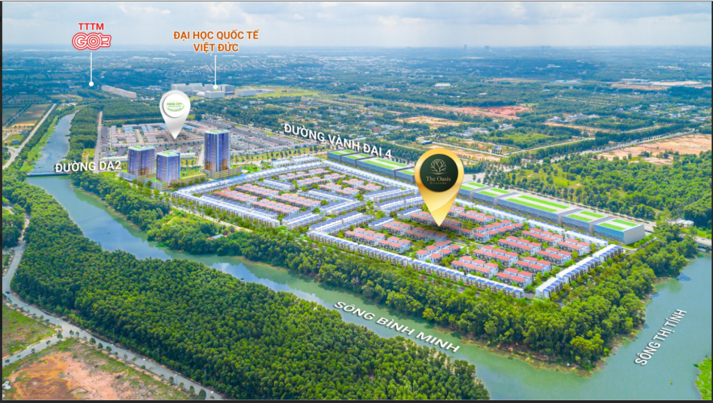 Vị trí dự án The Oasis Riverside 1