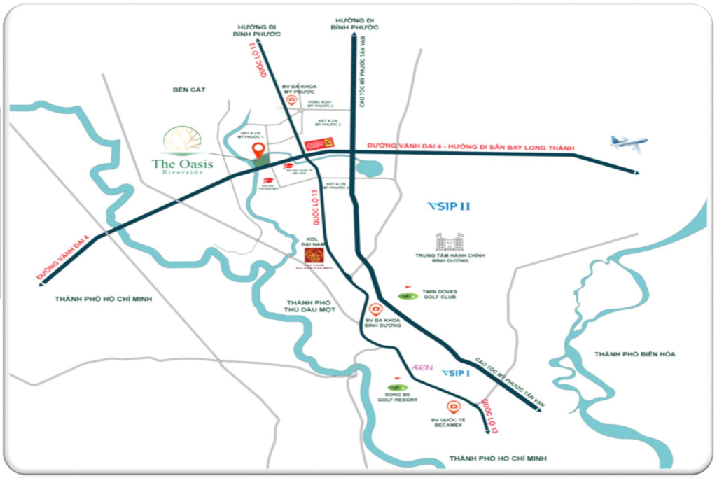 Vị trí dự án The Oasis Riverside